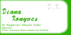 diana konyves business card
